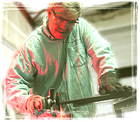 photo of russ grinding
